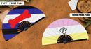 Pride Flag LGBTQA Bamboo Hand Fan