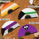 Pride Flag LGBTQA Bamboo Hand Fan