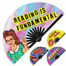 Sashay Away Crusty for The Gods Reading is Fundamental Polished Henny Tea Shantay You Stay House Down Hand Fan UV Glow Foldable Handheld Fan