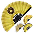 Kyoshi Warrior Hand Fan Yellow Anime Fan Suki Warrior Cosplay Outfit Hand Fan UV Glow Avatar Kyoshi Warrior Halloween Costume