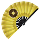 Yellow Hand Fan Cosplay