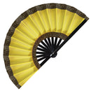 Yellow Hand Fan Cosplay