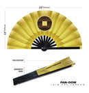 Yellow Hand Fan Cosplay