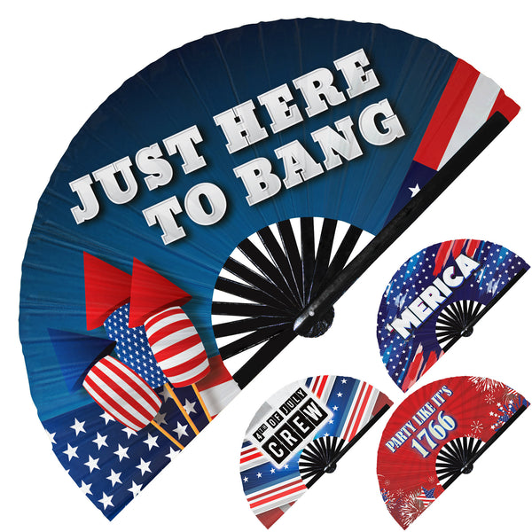 4th July gifts hand fan USA rave fan American folding fan American Patriotic gifts USA Pride Independence day I want you merch hand fans america