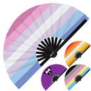 Pride Flag LGBTQA Hand Fan Demisexual Demiromantic Agender Aromantic Polyamory Labrys Leather Butch Twink Bigender Polygender BDSM Pride Fan