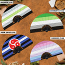 Pride Flag LGBTQA Bamboo Hand Fan