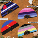 Pride Flag LGBTQA Bamboo Hand Fan