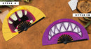 Monster Mouth Halloween Bamboo Hand Fan