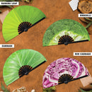 Vegetables Bamboo hand fan