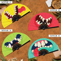 Monster Mouth Halloween Hand Fan Fluorescent Rave Accessories Outfit Unique Halloween Cosplay Outfit Zombie Cute Monster Teeth Costume Ideas