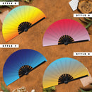 Gradient Color Bamboo Hand Fan